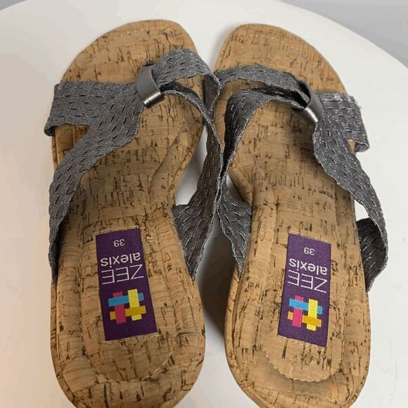 Zee Alexis Womens Sandal Slip On Crisscross Strap Size 8 - Picture 2 of 8